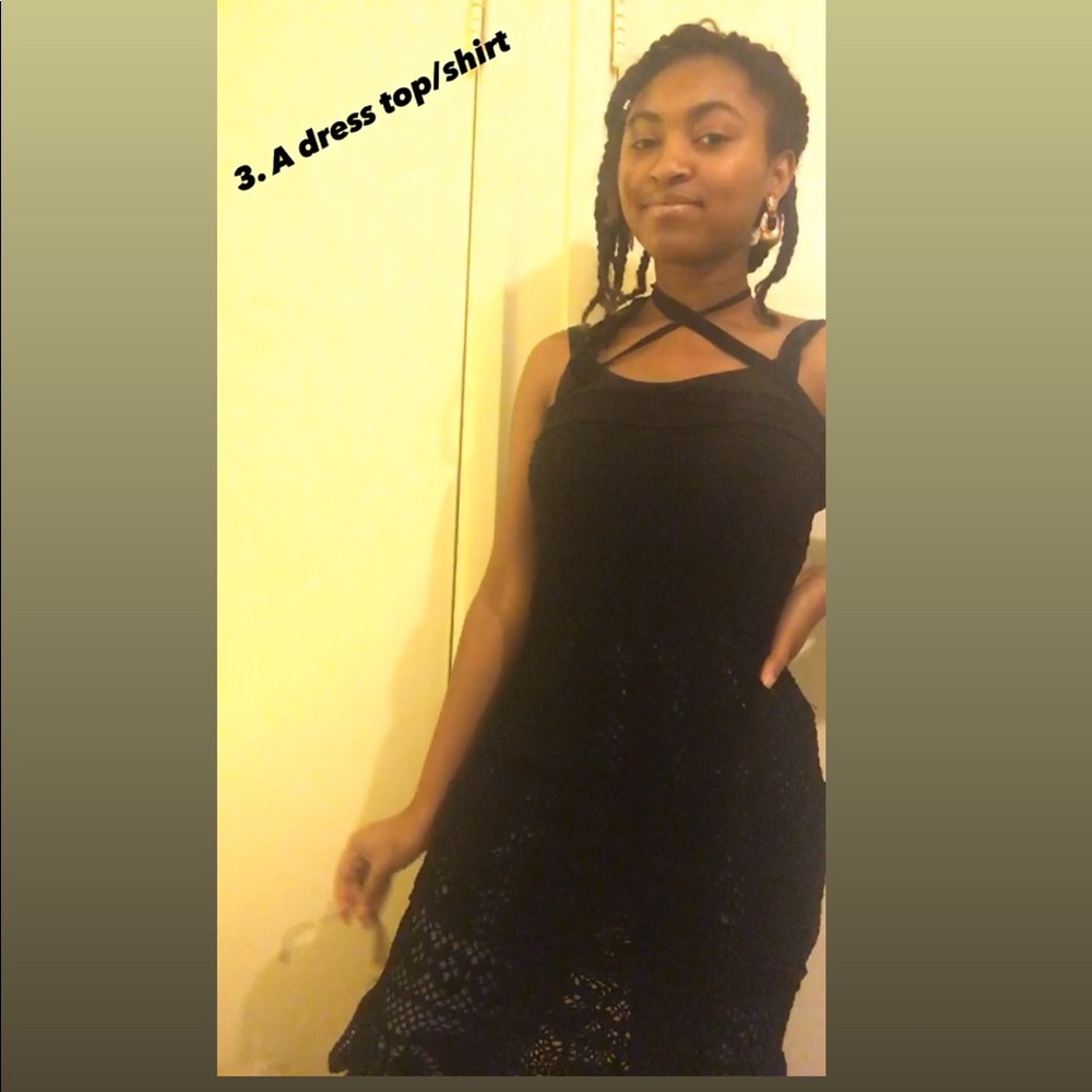 “Nanette lepore” black mesh skirt🖤